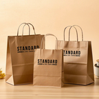 Japanese Kraft Paper Bag (15 x 8 x 21 cm) with Logo Printing